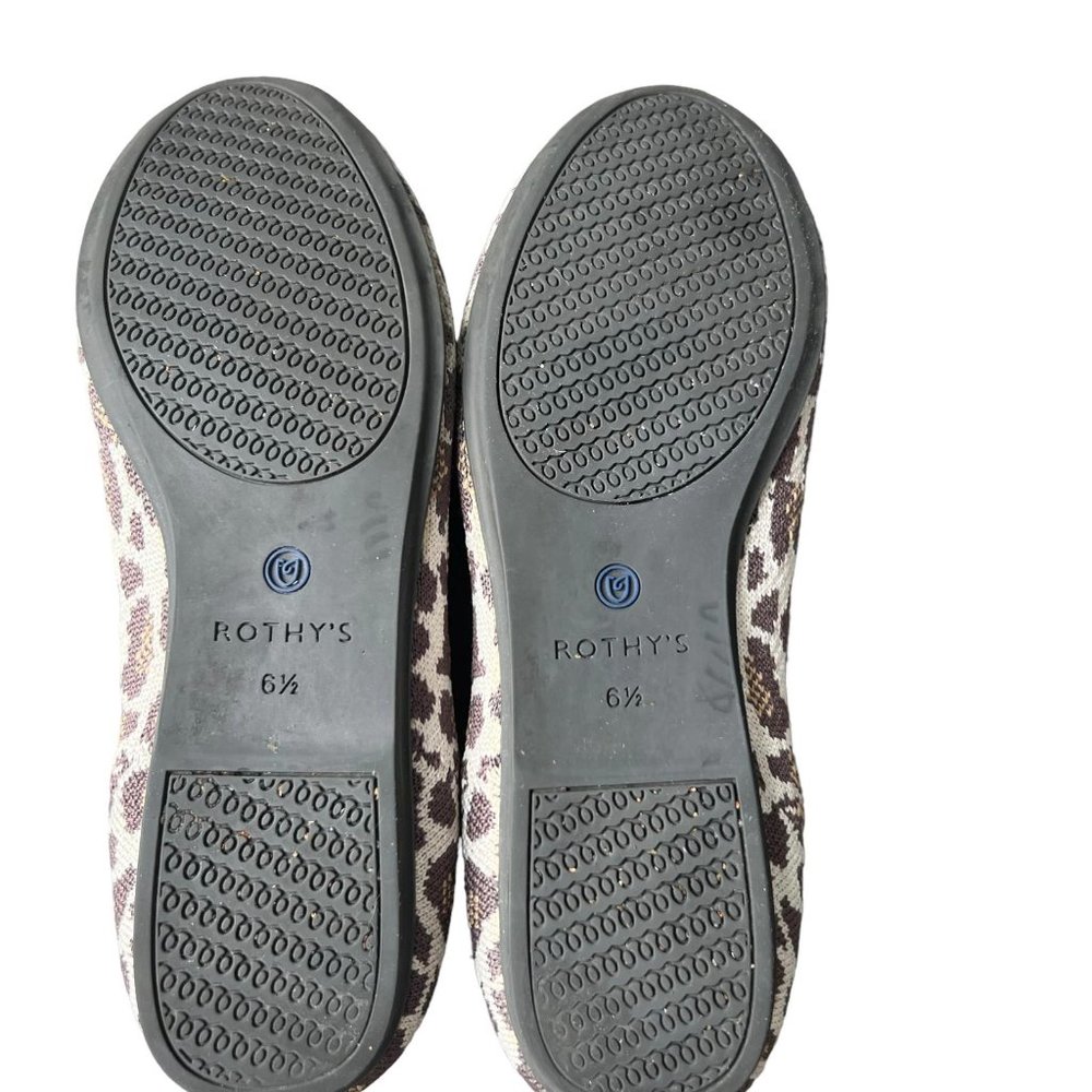 Rothy’s Mocha Spot Leopard Print Loafer Size 6.5 - image 8